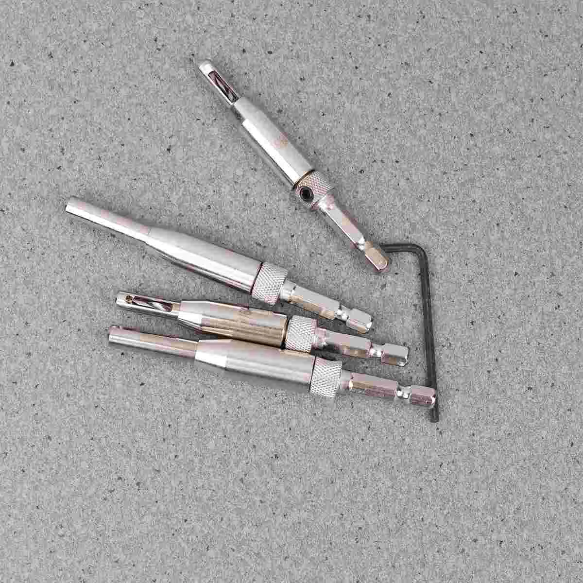 4 in 1 Hexagonal Drill Bit Set Woodworking Hole Puncher Countersunk Head Drill Wood Hole Reamers with Wrench
4 in 1 Hexagonal Drill Bit Set Woodworking Hole Puncher Countersunk Head Drill Wood Hole Reamers with Wrench