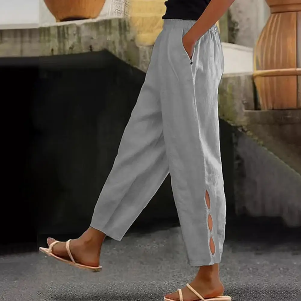 

Women Straight-leg Sweatpants Relaxed Fit Women Pants Stylish Women's Summer Casual Pants with Elastic Waist for Streetwear