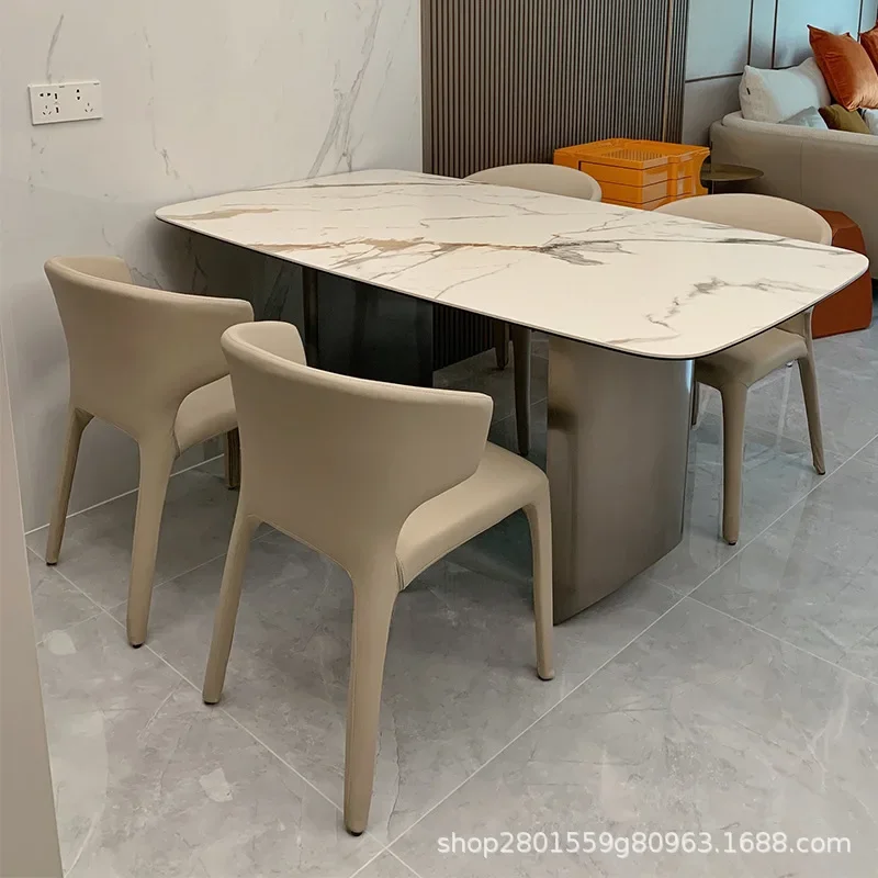 Italian Style Dining Chair Minimalist Designer Solid Wood Leather Model Hotel Chairs Light Luxury multifunctional furniture
Italian Style Dining Chair Minimalist Designer Solid Wood Leather Model Hotel Chairs Light Luxury multifunctional furniture