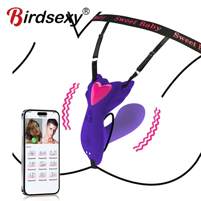 Vibromasseur papillon portable pour femme et couple, jouet sexuel rose, culotte, anti-glitoris, nouveauté adulte 1