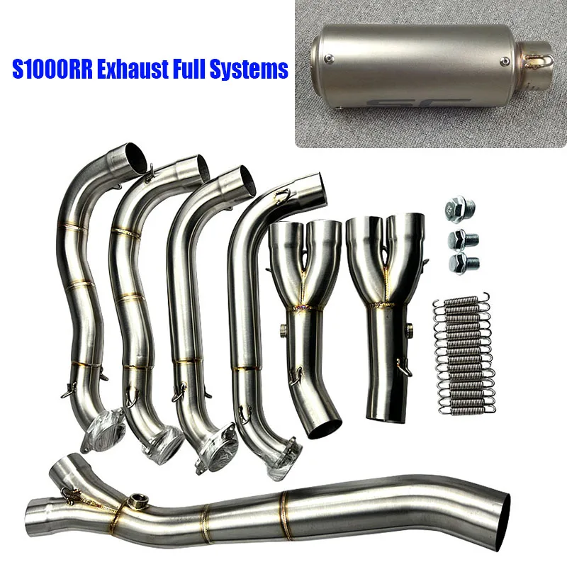 Полная выхлопная труба из нержавеющей стали для BMW S1000RR S1000R 2010-2020 60 мм |