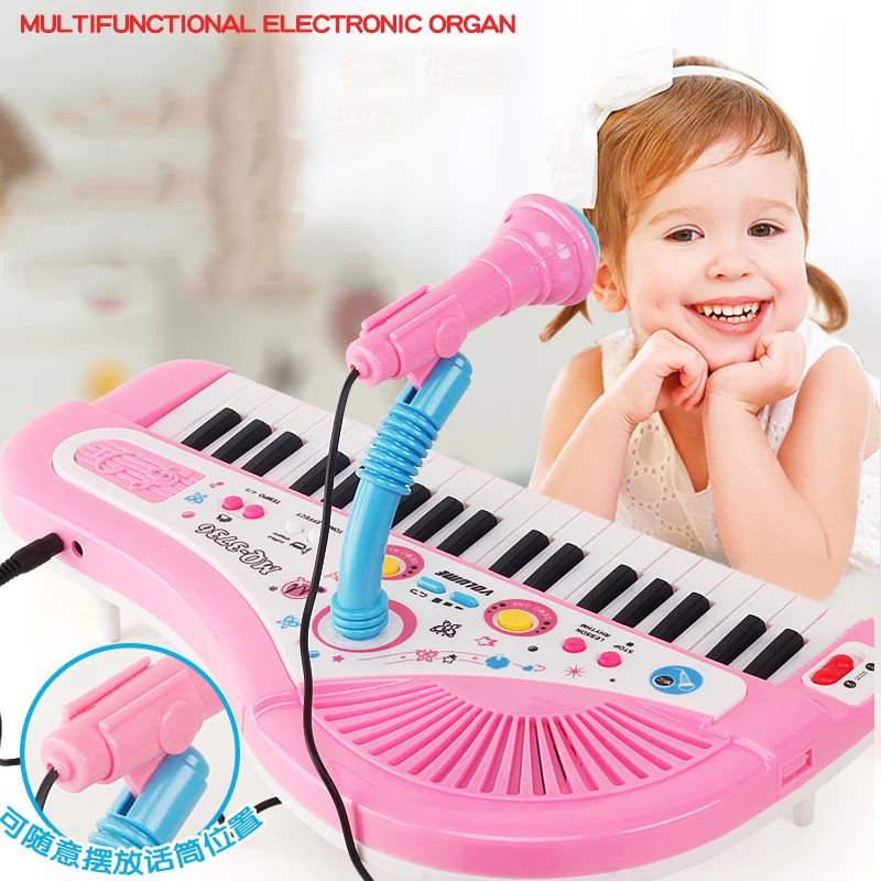 Kids Fashion Piano 37 Keys Mini Electronic Organ Musical Piano Teaching Keyboard With Microphone Educational Toys For Children
Kids Fashion Piano 37 Keys Mini Electronic Organ Musical Piano Teaching Keyboard With Microphone Educational Toys For Children