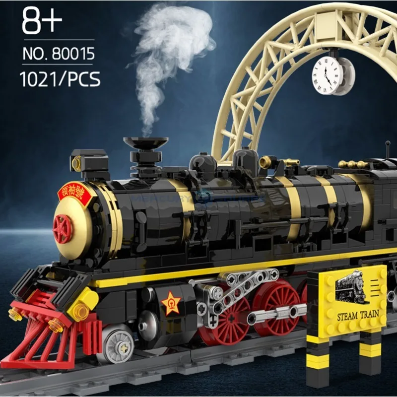 1021PCS Leader Number Simulation Train Building Blocks Model MOC Steam Locomotives Track Tramway Education Bricks Toys Boys Gift 1021PCS Leader Number Simulation Train Building Blocks Model MOC Steam Locomotives Track Tramway Education Bricks Toys Boys Gift