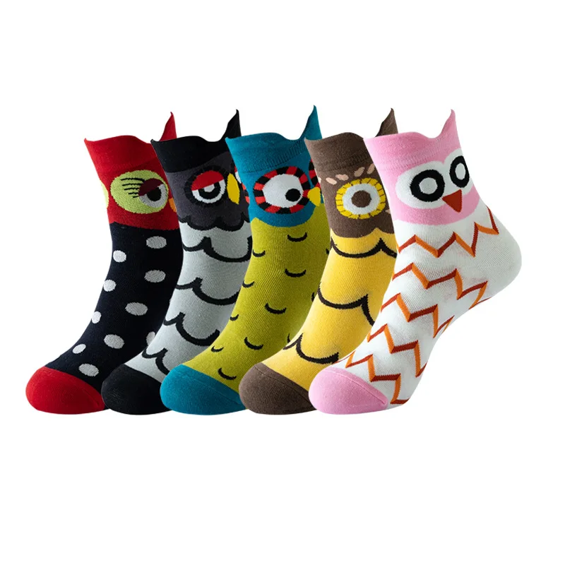 Warm Animal Cartoon Print Long Socks Black Cotton Happy Owl Women Tube Cycling Funny Socks Winter Thermal Sock Adorable Crossfit
Warm Animal Cartoon Print Long Socks Black Cotton Happy Owl Women Tube Cycling Funny Socks Winter Thermal Sock Adorable Crossfit