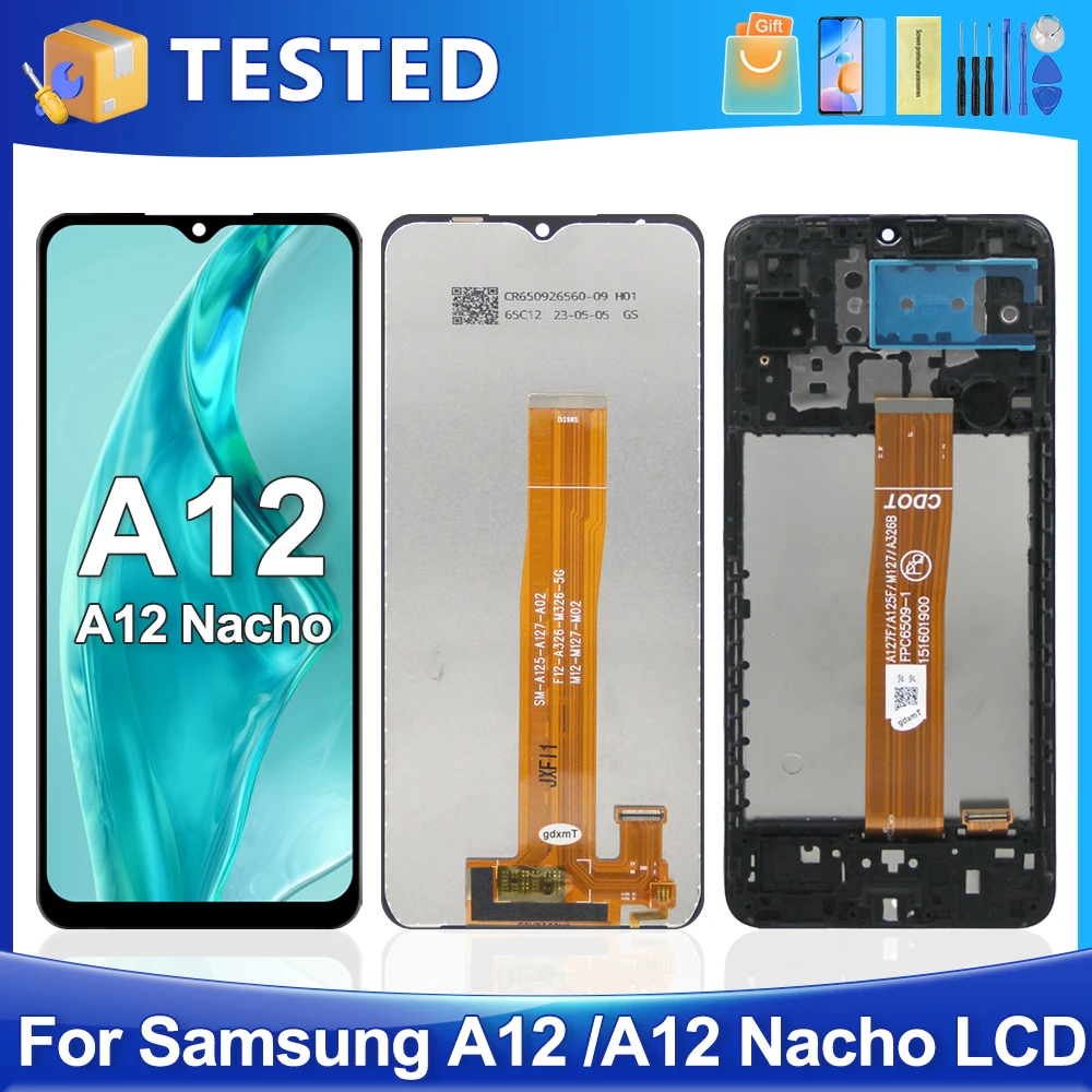 

6.5''A12 Nacho For Samsung For Ori A125 A127 A125F A127F A125M LCD Display Touch Screen Digitizer Assembly Replacement