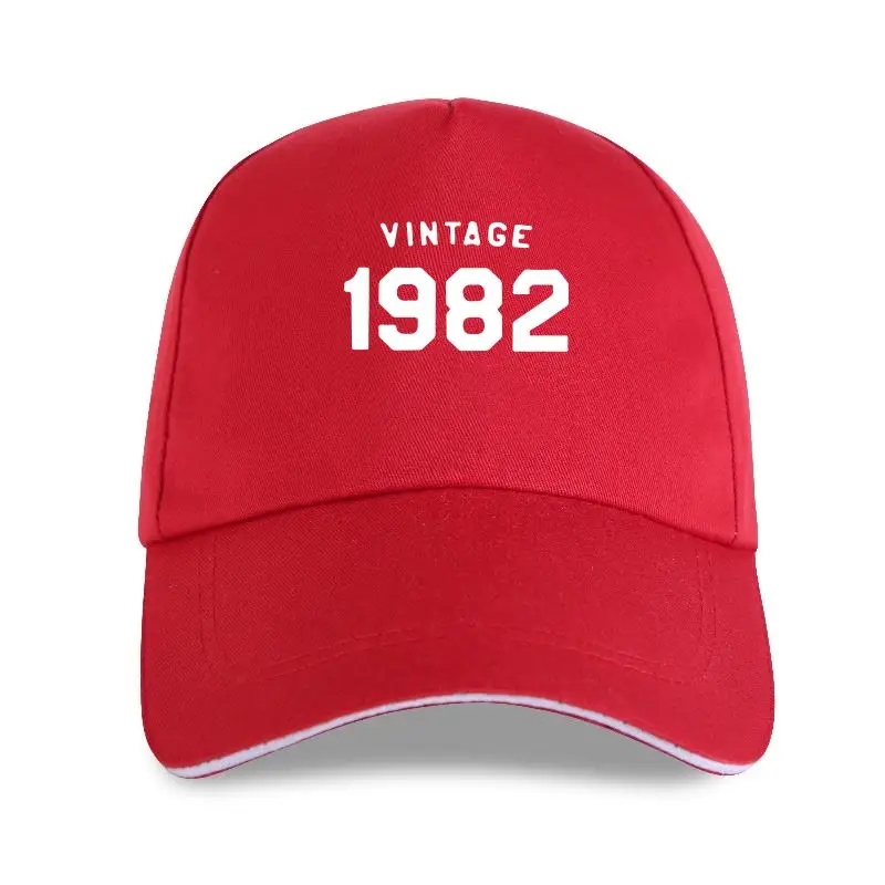 

new cap hat Vintage 1982 Print Women 100%Cotton Baseball Cap Loose Tops Harajuku Graphic Oversize Streetwear Female Ts