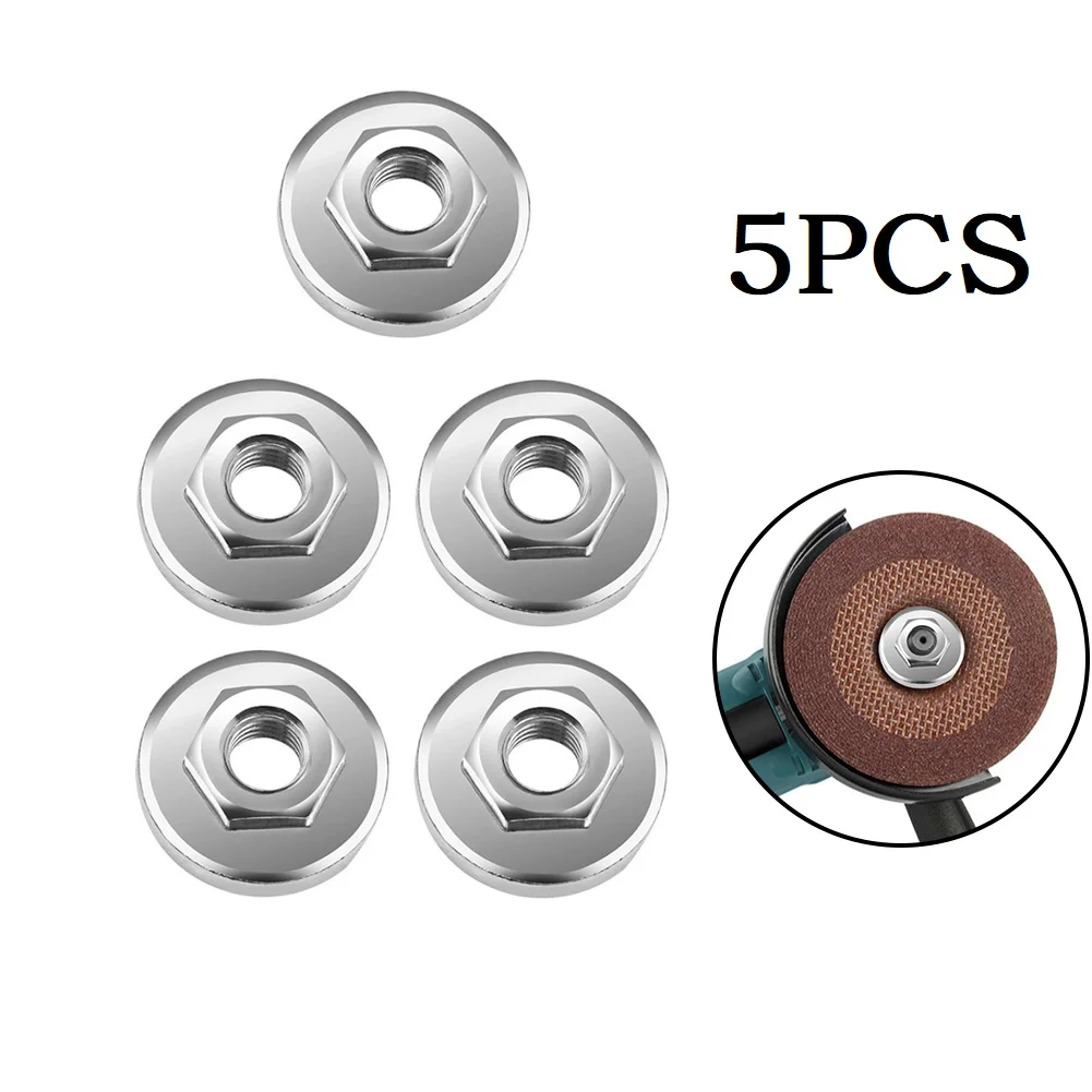 5PCS Angle Grinder Nuts Pressure Plate Cover Hex Nut Tools For 100 Type Angle Grinder Chuck Locking Plate Quick Clamp
5PCS Angle Grinder Nuts Pressure Plate Cover Hex Nut Tools For 100 Type Angle Grinder Chuck Locking Plate Quick Clamp