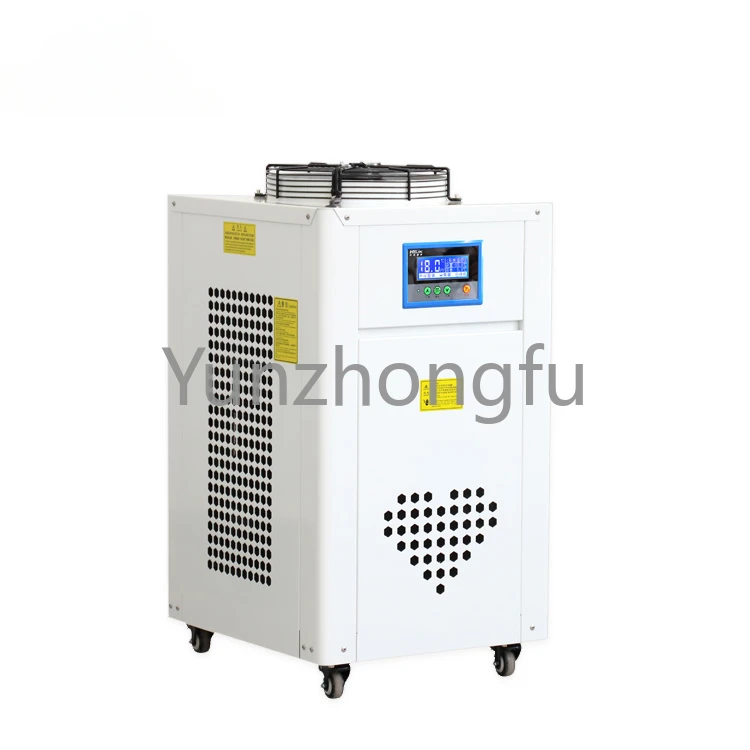 Self-priming pump type water circulation chiller, open water tank, bucket or container special customized chiller
Self-priming pump type water circulation chiller, open water tank, bucket or container special customized chiller