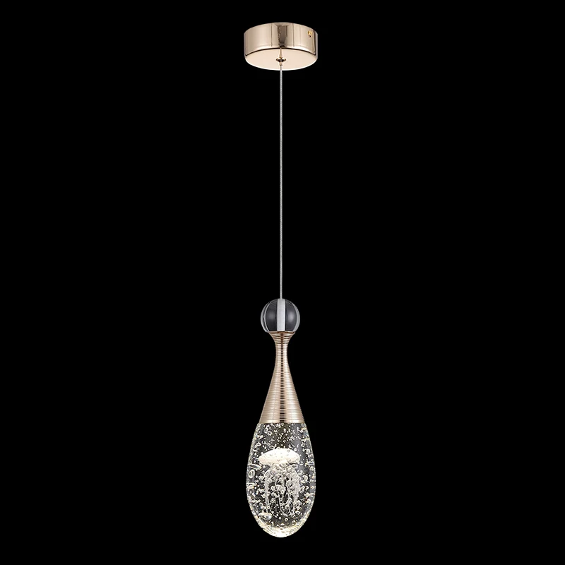 

TEMAR Modern Pendant Lamp Originality Handmade Jellyfish Crystal LED Chandelier Lighting for Bedroom Dining Room