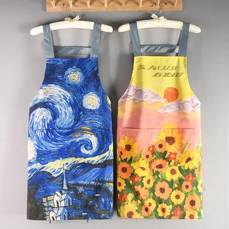 Working Canvas Apron with Pockets for Women Waterproof Oil Painting Apron for Coffee Cooking Nailing Fashion Bib Shop Uniform
Working Canvas Apron with Pockets for Women Waterproof Oil Painting Apron for Coffee Cooking Nailing Fashion Bib Shop Uniform