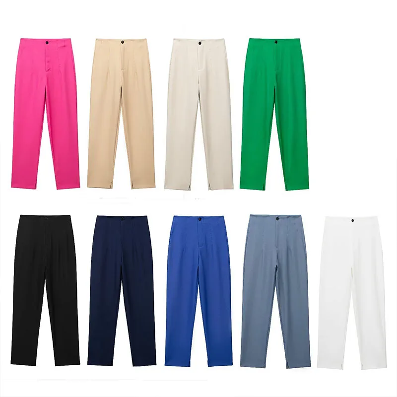Autumn And Winter Women's 2023 New Casual Fashion Trend High-Waisted Multi-Coloured Zip Open Small Leg Trousers Slim Elegant
Autumn And Winter Women's 2023 New Casual Fashion Trend High-Waisted Multi-Coloured Zip Open Small Leg Trousers Slim Elegant