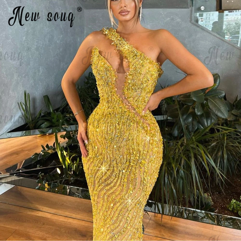 Halter Mermaid Chic Birthday Party Gowns Gold Beaded Sleeveless Floor Length Evening Dress Robes De Soirée Female Custom Made
Halter Mermaid Chic Birthday Party Gowns Gold Beaded Sleeveless Floor Length Evening Dress Robes De Soirée Female Custom Made
