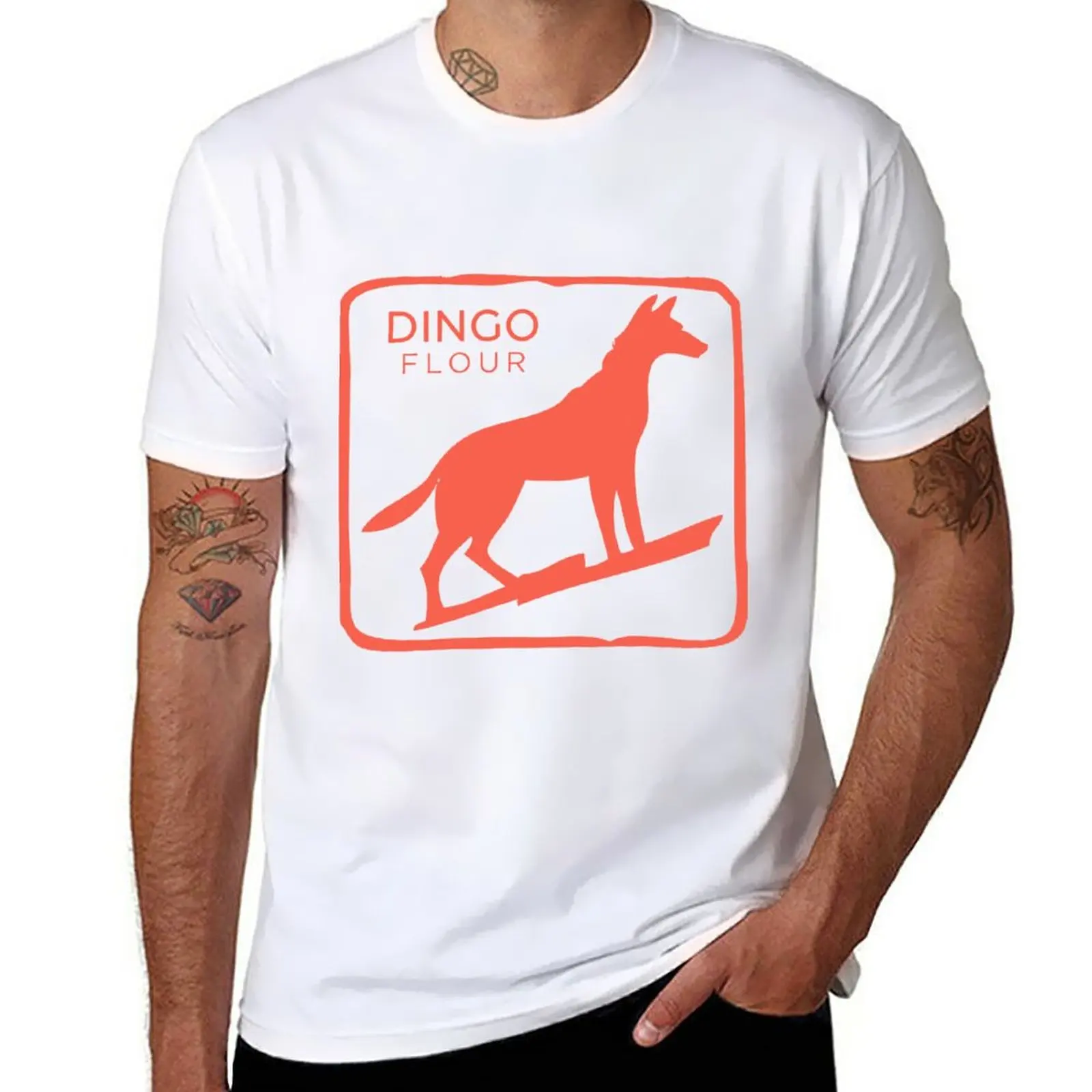 

Dingo Flour T-Shirt plain t-shirt sweat shirts vintage clothes mens plain t shirts