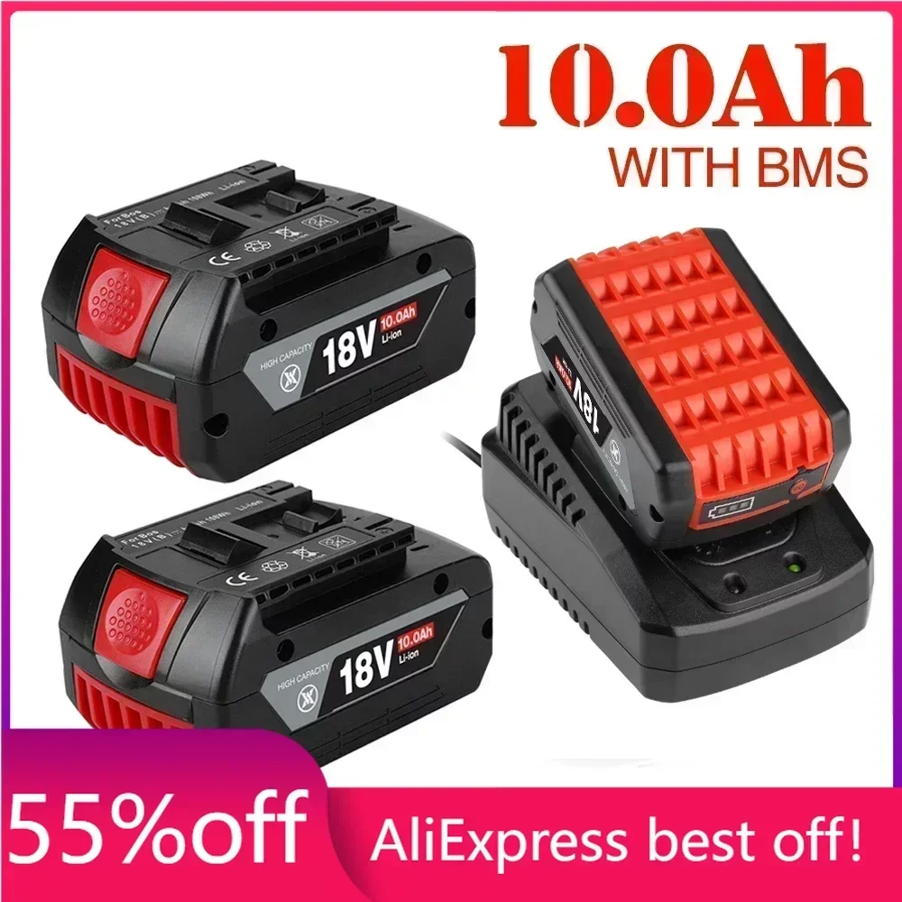 NEW 18V 10Ah Rechargeable Li-ion Battery For Bosch 18V Power tool Backup 10000mah Portable Replacement BAT609 Indicator light
NEW 18V 10Ah Rechargeable Li-ion Battery For Bosch 18V Power tool Backup 10000mah Portable Replacement BAT609 Indicator light