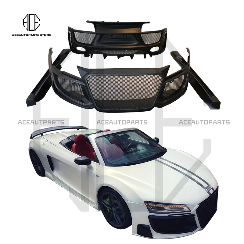 For Audi R8 R Style Full FRP Body Kit Front Bumper Lip Diffuser Side Skirt Spoiler Auto Parts 2007-2015
For Audi R8 R Style Full FRP Body Kit Front Bumper Lip Diffuser Side Skirt Spoiler Auto Parts 2007-2015