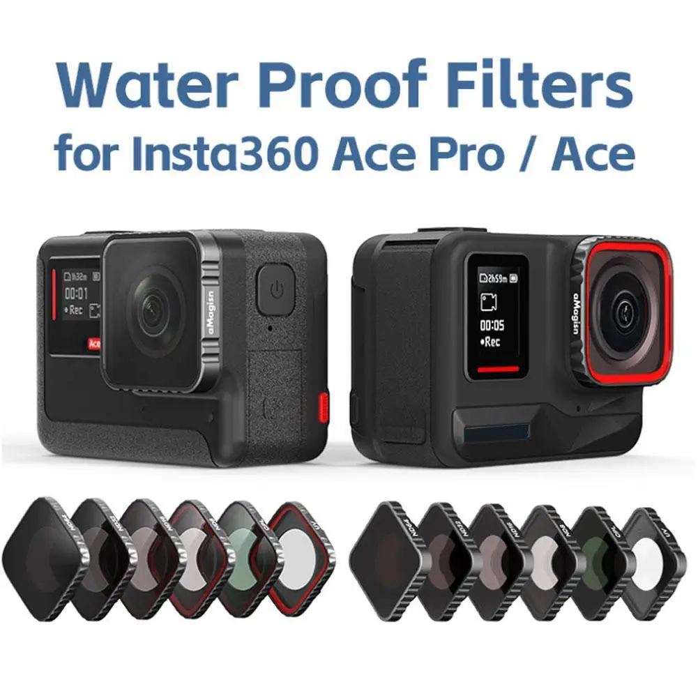 

Фильтр для объектива Insta360 Ace Pro, набор фильтров UV/CPL/ND8/ND16/ND32/ND64, аксессуары для камеры, поляризатор, фильтры нейтральной плотности