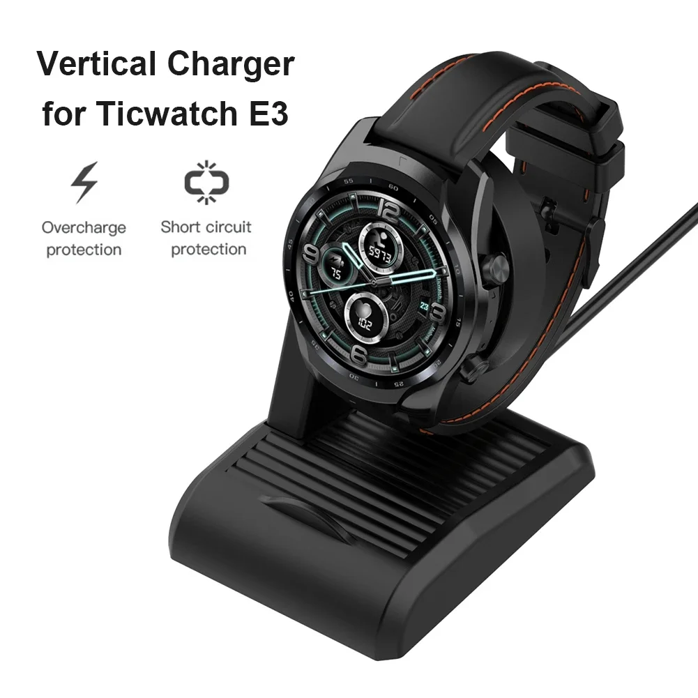 

Fast Charging Cable for TicWatch E3/Pro 5/PRO3 Lite Smart Watch Charger Cradle Dock Adapter Stand Charging Dock Station