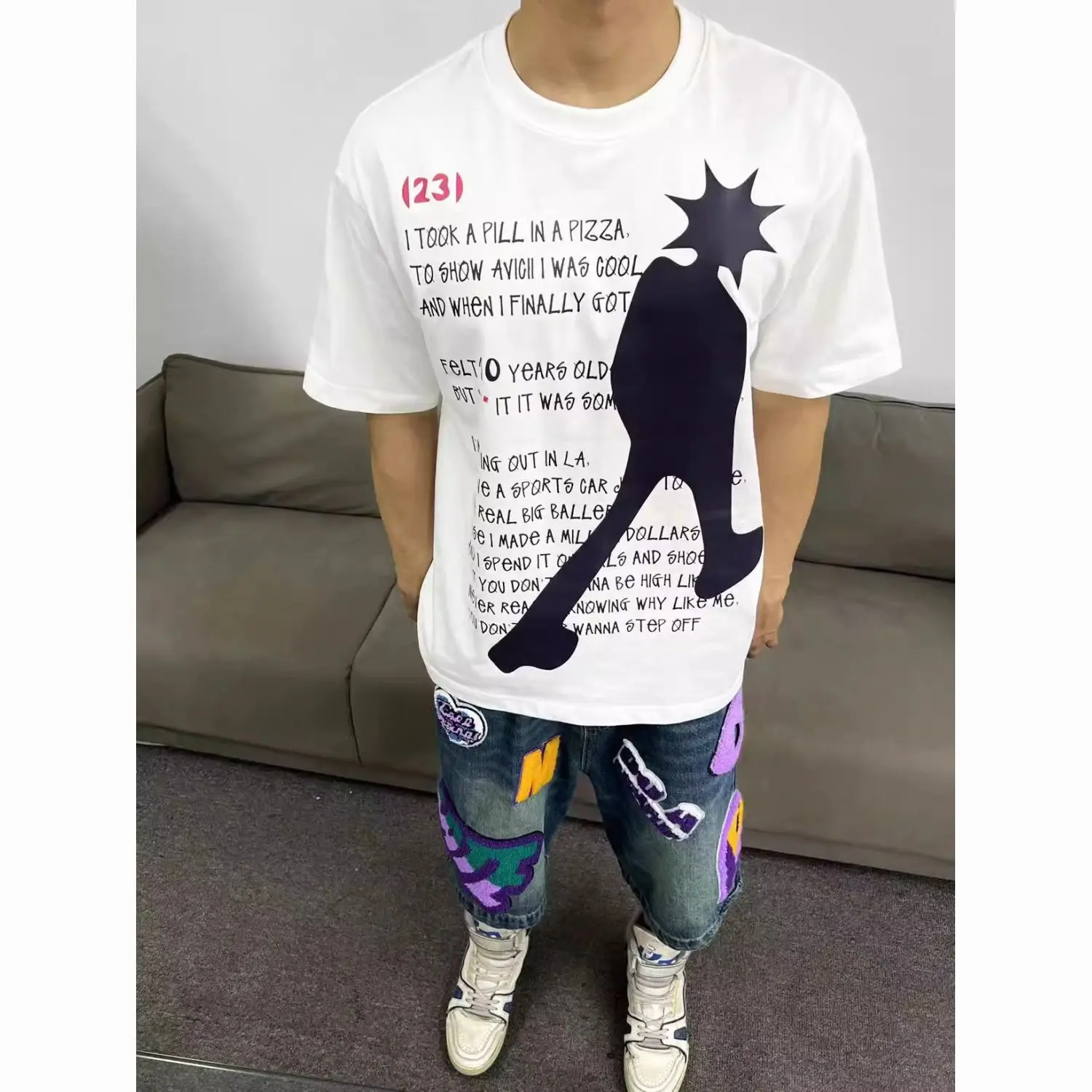 American fashion brand ended shadow letters street hip-hop loose cotton short-sleeved T-shirt men and women niche round neck top
American fashion brand ended shadow letters street hip-hop loose cotton short-sleeved T-shirt men and women niche round neck top
