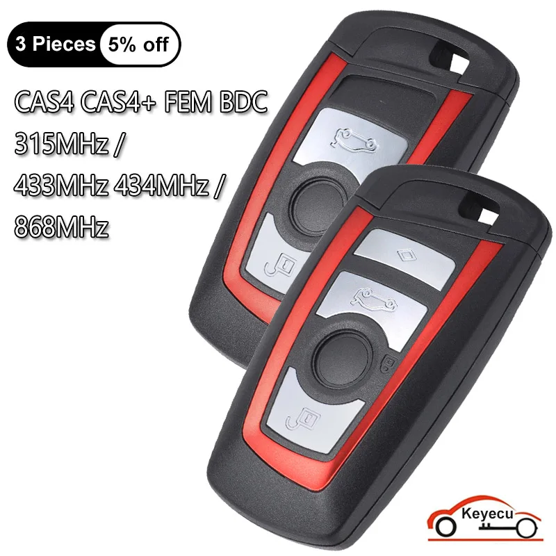 KEYECU Red дистанционный смарт ключ-брелок 315MHz YGOHUF5662,434MHz HUF5767,868MHz HUF5661 для BMW F Chass 5 7 Series FEM / BDC CAS4 +
KEYECU Red дистанционный смарт ключ-брелок 315MHz YGOHUF5662,434MHz HUF5767,868MHz HUF5661 для BMW F Chass 5 7 Series FEM / BDC CAS4 +