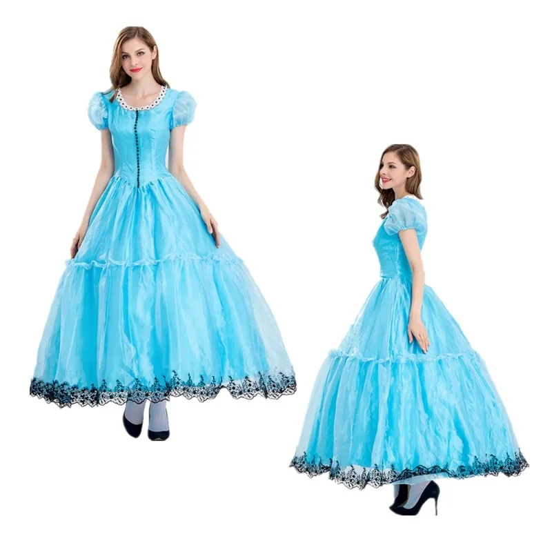 The Movie Alice In Wonderland Mad Hatter Queen Costume Halloween Blue Party Princess Maid Carnival Cosplay Dress
The Movie Alice In Wonderland Mad Hatter Queen Costume Halloween Blue Party Princess Maid Carnival Cosplay Dress