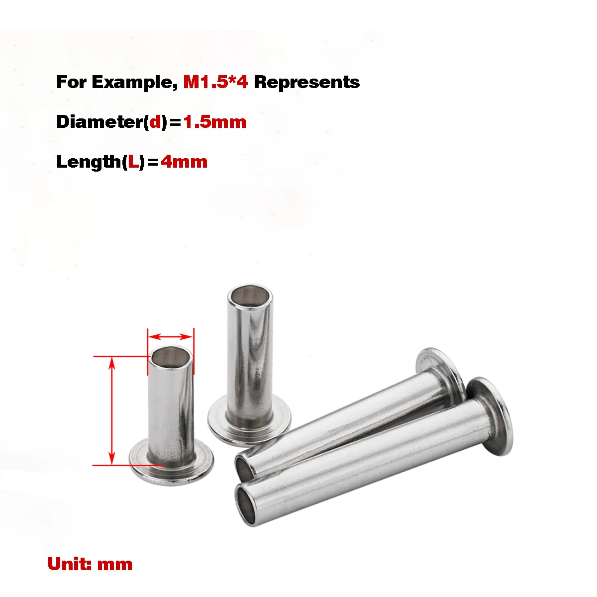 304 Stainless Steel Flat / Round Head Semi Blind Rivet
304 Stainless Steel Flat / Round Head Semi Blind Rivet