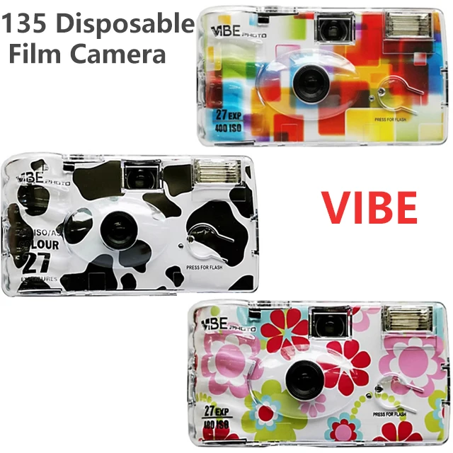German VIBE 135 Disposable Film Camera Single Use colorful Film Camera Milk/Daisy/Colorful Film ISO400 27 Sheets With Flash
German VIBE 135 Disposable Film Camera Single Use colorful Film Camera Milk/Daisy/Colorful Film ISO400 27 Sheets With Flash