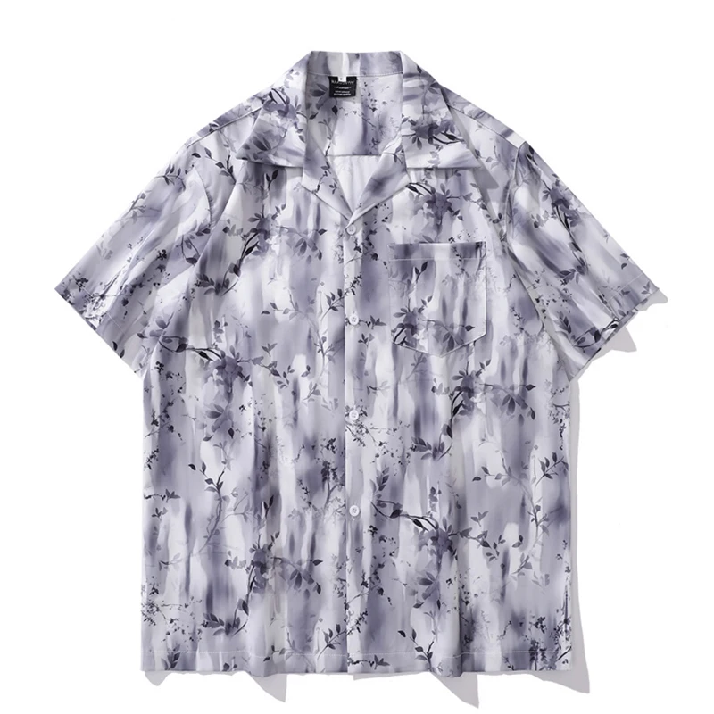 Digital Printed Front Pocket Button Down Collar Men's Shirt Short Sleeve Holiday Beach Shirts Man 2 Colors
Digital Printed Front Pocket Button Down Collar Men's Shirt Short Sleeve Holiday Beach Shirts Man 2 Colors