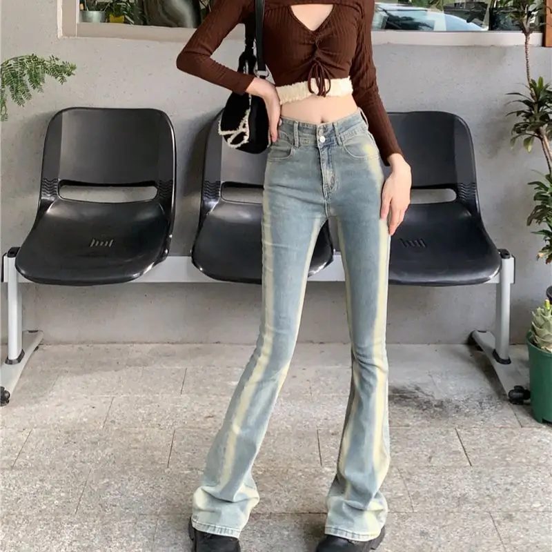 2023 Women Denim Pants New High Waist Slim Wash Contrast Elastic Micro Horn Free Shipping
2023 Women Denim Pants New High Waist Slim Wash Contrast Elastic Micro Horn Free Shipping