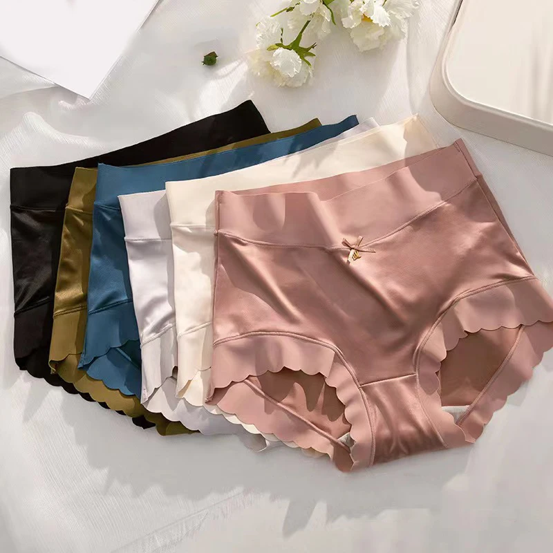 New Women's Cotton Panties Sexy Lace Underpants Plus Size High Waist Solid Color Briefs Female Fashion Ice Panty Sexy Lingerie
New Women's Cotton Panties Sexy Lace Underpants Plus Size High Waist Solid Color Briefs Female Fashion Ice Panty Sexy Lingerie