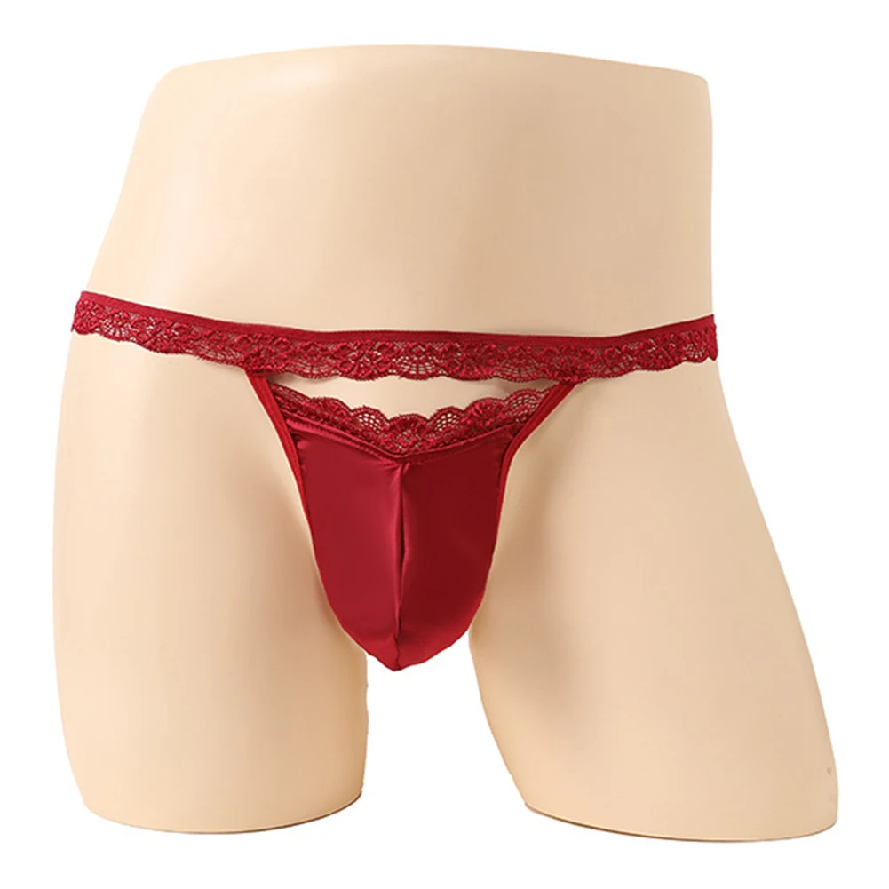 Sexy Mens T-Back G-string Thong Bikini Underwear Lace Pouch Thongs Panties Lace Hollow Breathable Underpants Sensual Lingerie
Sexy Mens T-Back G-string Thong Bikini Underwear Lace Pouch Thongs Panties Lace Hollow Breathable Underpants Sensual Lingerie