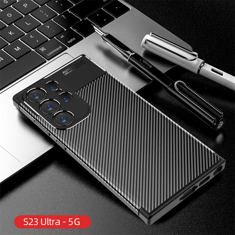 For Samsung Galaxy S23 Ultra Case Samsung Galaxy S23 Ultra Cover Soft Luxury Business Carbon Fiber Case For Samsung S23 Ultra
For Samsung Galaxy S23 Ultra Case Samsung Galaxy S23 Ultra Cover Soft Luxury Business Carbon Fiber Case For Samsung S23 Ultra