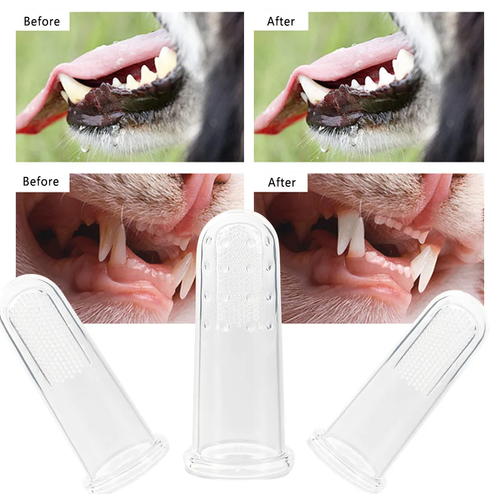 3 Pcs Soft Silicone Pet Finger Toothbrush Teddy Dog Brush Cleaning Bad Breath Teeth Care Dog Cat Oral Cleaning Stuff
3 Pcs Soft Silicone Pet Finger Toothbrush Teddy Dog Brush Cleaning Bad Breath Teeth Care Dog Cat Oral Cleaning Stuff
