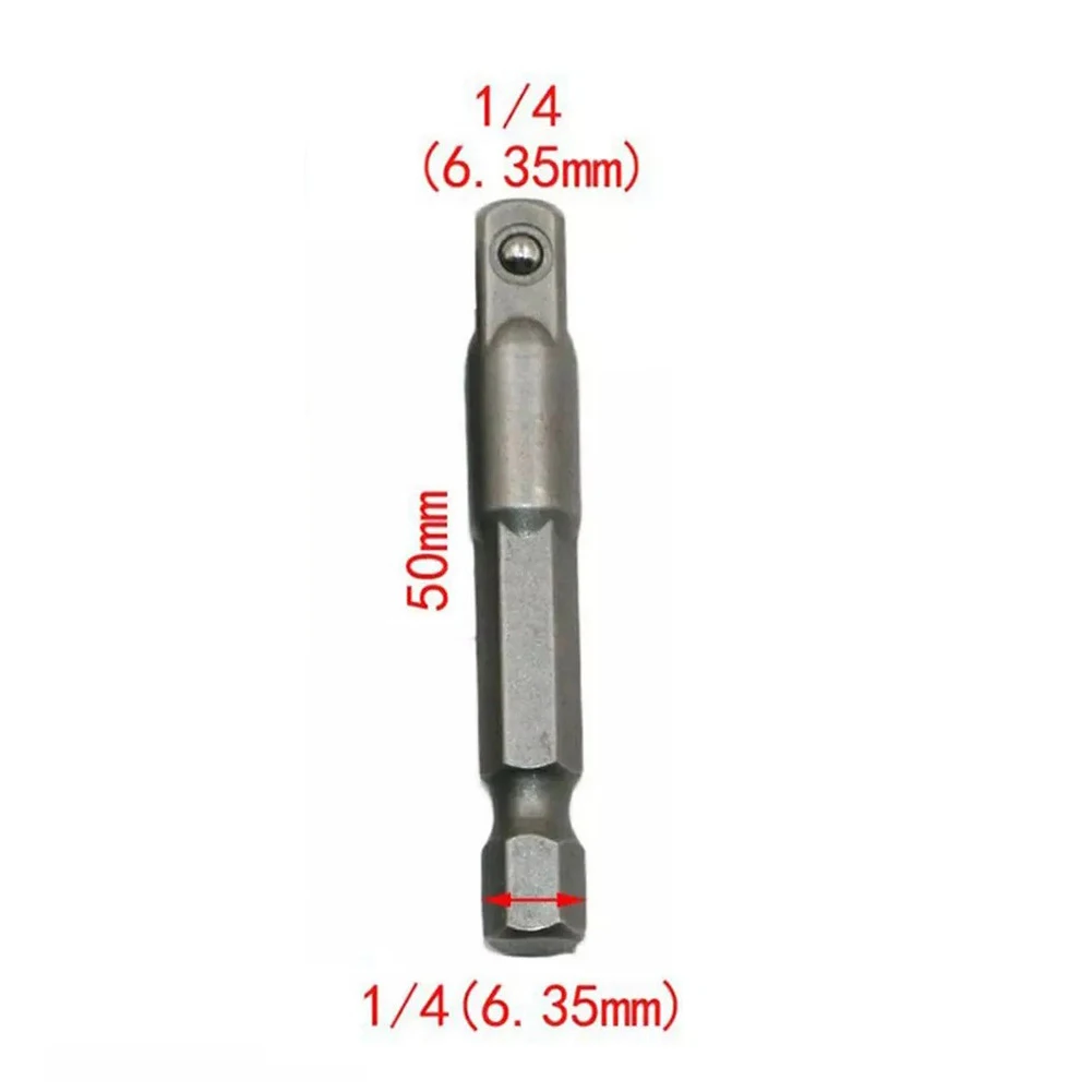 Converter Socket Adapter Tools 1/4\" Hex Shank 1/4\" Square Drive Chrome Vanadium Steel Converter Impact Silver
Converter Socket Adapter Tools 1/4\" Hex Shank 1/4\" Square Drive Chrome Vanadium Steel Converter Impact Silver