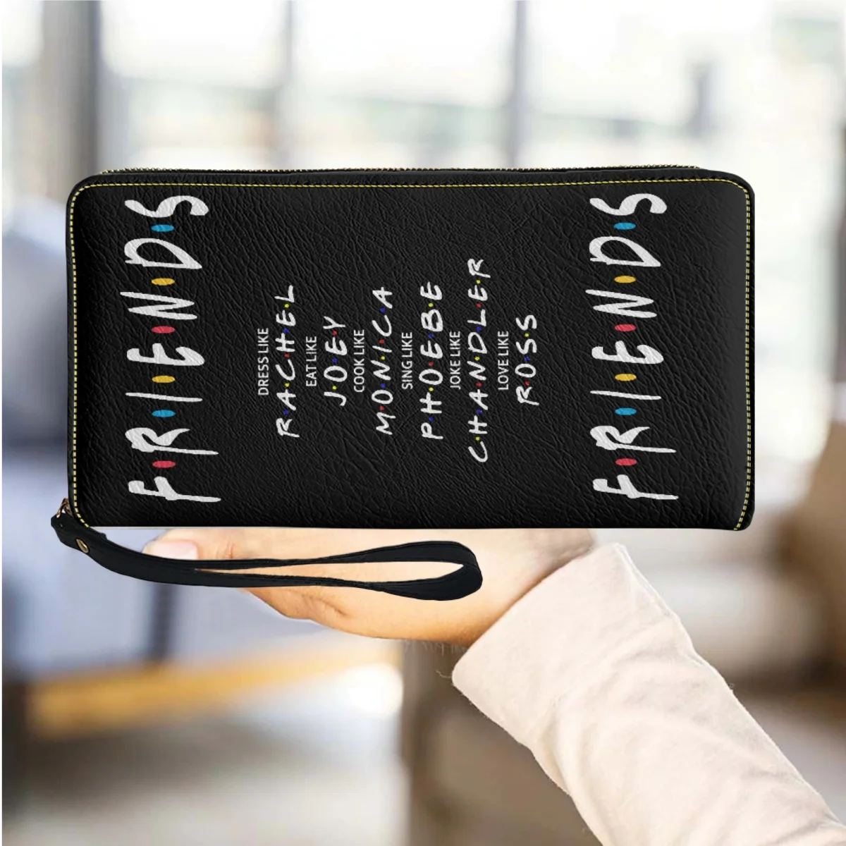 

Wallet Women Luxurry 2023 to My Best Friend Luxury Leather Ladies Wallets Zip Around Slim Wrist Strap Girls Purse Coin Bag Case