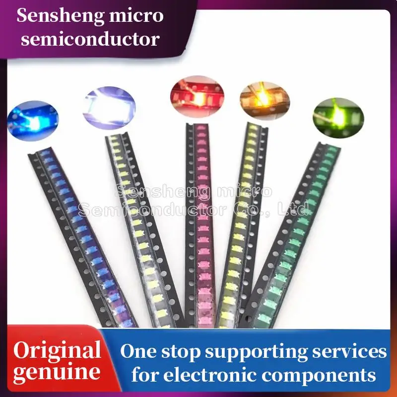 

100% NEW 100PCS/LOT 0402 0603 0805 1206 1210 smd led Red Yellow Green White Blue light emitting diode Clear LED Light Diode Set