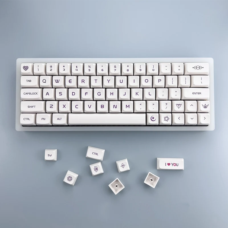 Milk Purple 132 Key Set Keycap XDA Height PBT Sublimation Game Mechanical Keyboard Keycap Fit 64/68/84/87/104/108
Milk Purple 132 Key Set Keycap XDA Height PBT Sublimation Game Mechanical Keyboard Keycap Fit 64/68/84/87/104/108
