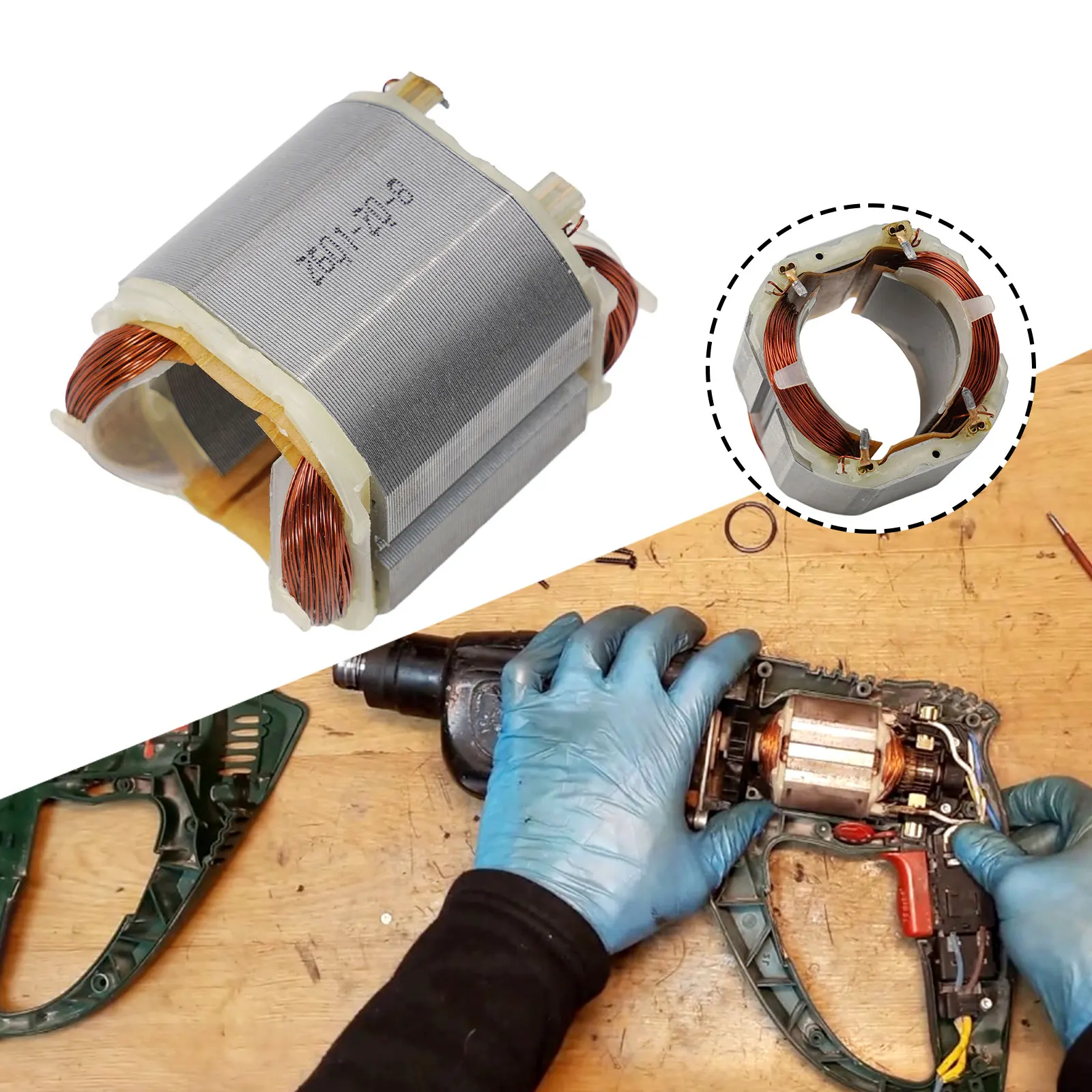 Essential Motor Stator Perfectly Fit for GBH2 26 GBH2 26DRE Non OEM Product Ideal for Rotary Hammer Electric Tool Spare Parts
Essential Motor Stator Perfectly Fit for GBH2 26 GBH2 26DRE Non OEM Product Ideal for Rotary Hammer Electric Tool Spare Parts