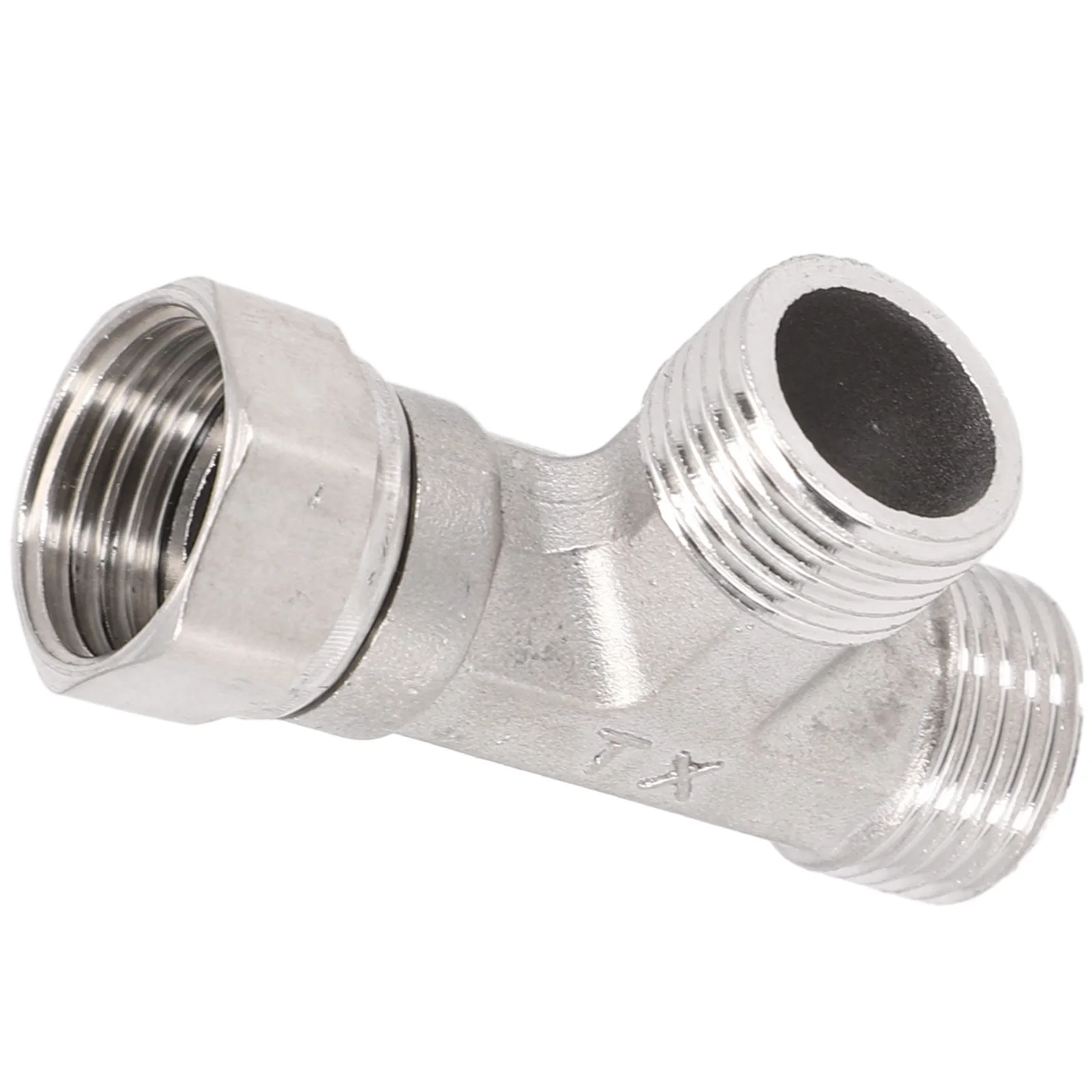 

Reliable Performance T Adapter 3 Ways Valve Made of Stainless Material Easy to Install Suitable for Bathroom Toilet