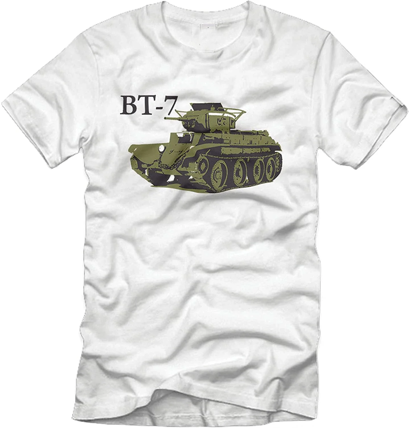 

WWII Soviet Russia USSR BT-7 Cavalry Tank T-Shirt 100% Cotton O-Neck Summer Short Sleeve Casual Mens T-shirt Size S-3XL