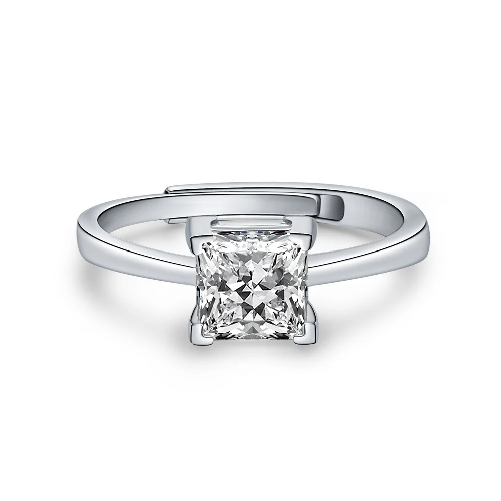 Wedding Jewelry Sterling Silver Square Ice Cut Zircon Rhodium Plated Ring for Women
Wedding Jewelry Sterling Silver Square Ice Cut Zircon Rhodium Plated Ring for Women