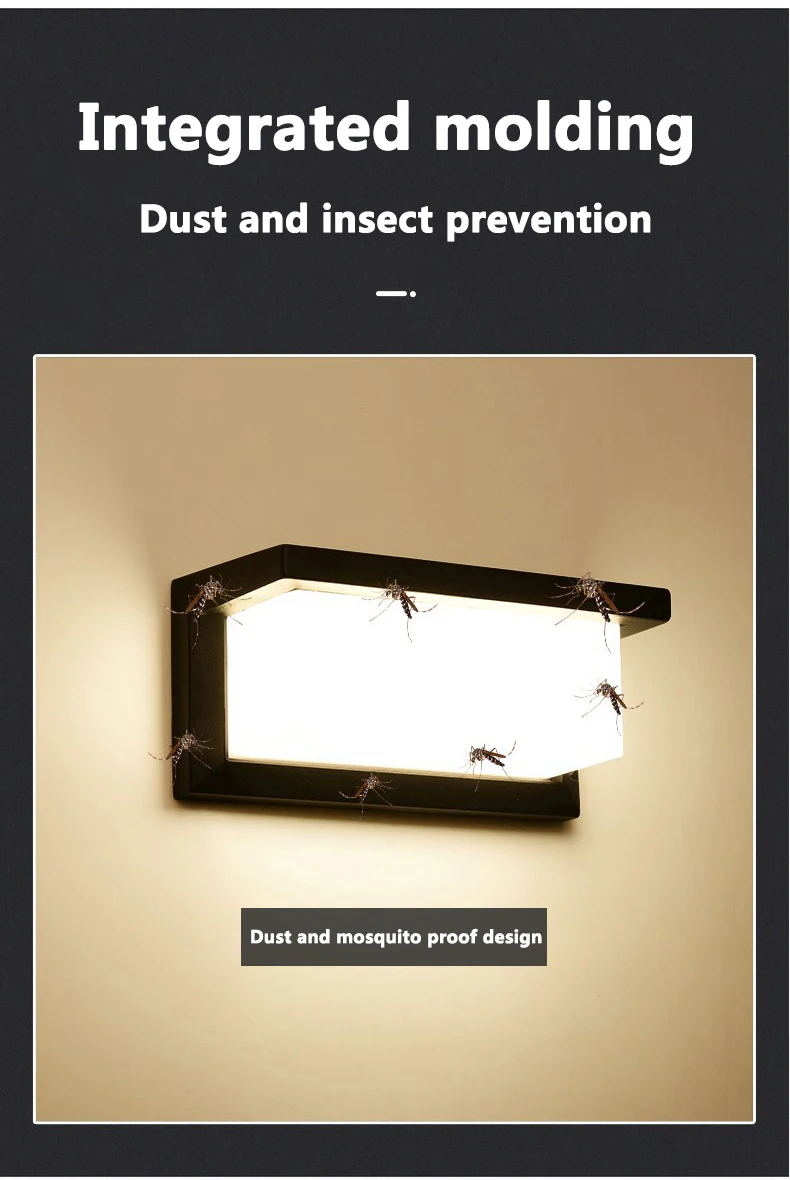 Motion sensor outdoor wall light radar detection