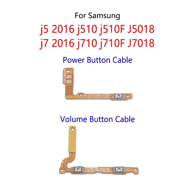 50PCS For Samsung J5 2016 J510 J510F J5108 J7 J710 J710F Power Button Switch External Side Volume On / Off Mute Key Flex Cable
50PCS For Samsung J5 2016 J510 J510F J5108 J7 J710 J710F Power Button Switch External Side Volume On / Off Mute Key Flex Cable