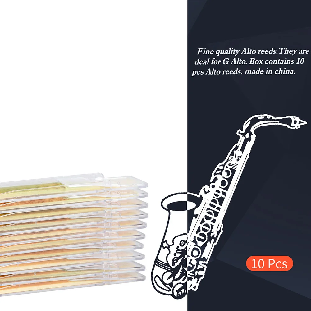 Brand New Alto Saxophone Reeds 10pcs 10pcs/Pack Accessories Alto Sax Reeds For Jazz Performers Woodwind Instrument
Brand New Alto Saxophone Reeds 10pcs 10pcs/Pack Accessories Alto Sax Reeds For Jazz Performers Woodwind Instrument