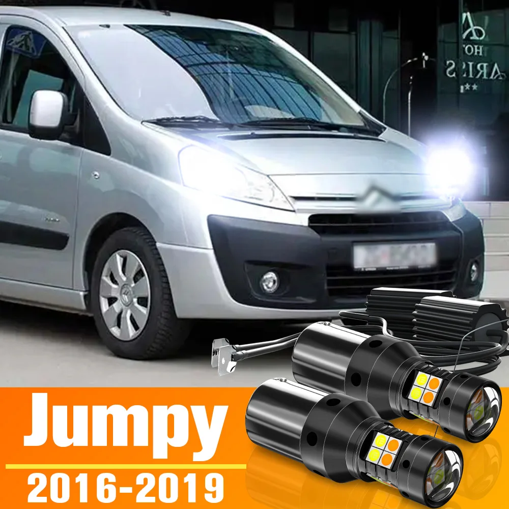 2pcs Dual Mode LED Turn Signal+Daytime Running Light DRL Accessories For Citroen Jumpy 2016-2019 2017 2018
2pcs Dual Mode LED Turn Signal+Daytime Running Light DRL Accessories For Citroen Jumpy 2016-2019 2017 2018
