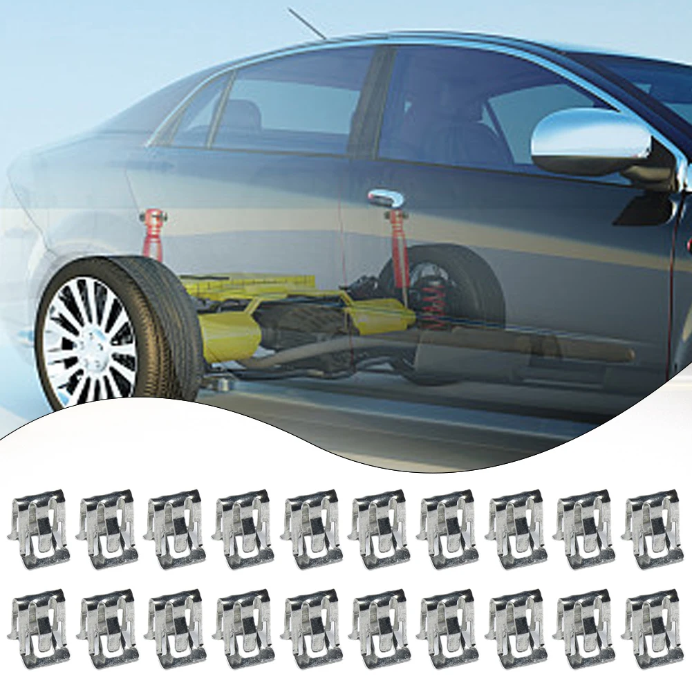 25Pcs Metal Fastener Clips 1/2" X 5/8" Automotive Retainer Molded Parts Automotive Dashboard Side Panels Stereo Clips
25Pcs Metal Fastener Clips 1/2" X 5/8" Automotive Retainer Molded Parts Automotive Dashboard Side Panels Stereo Clips