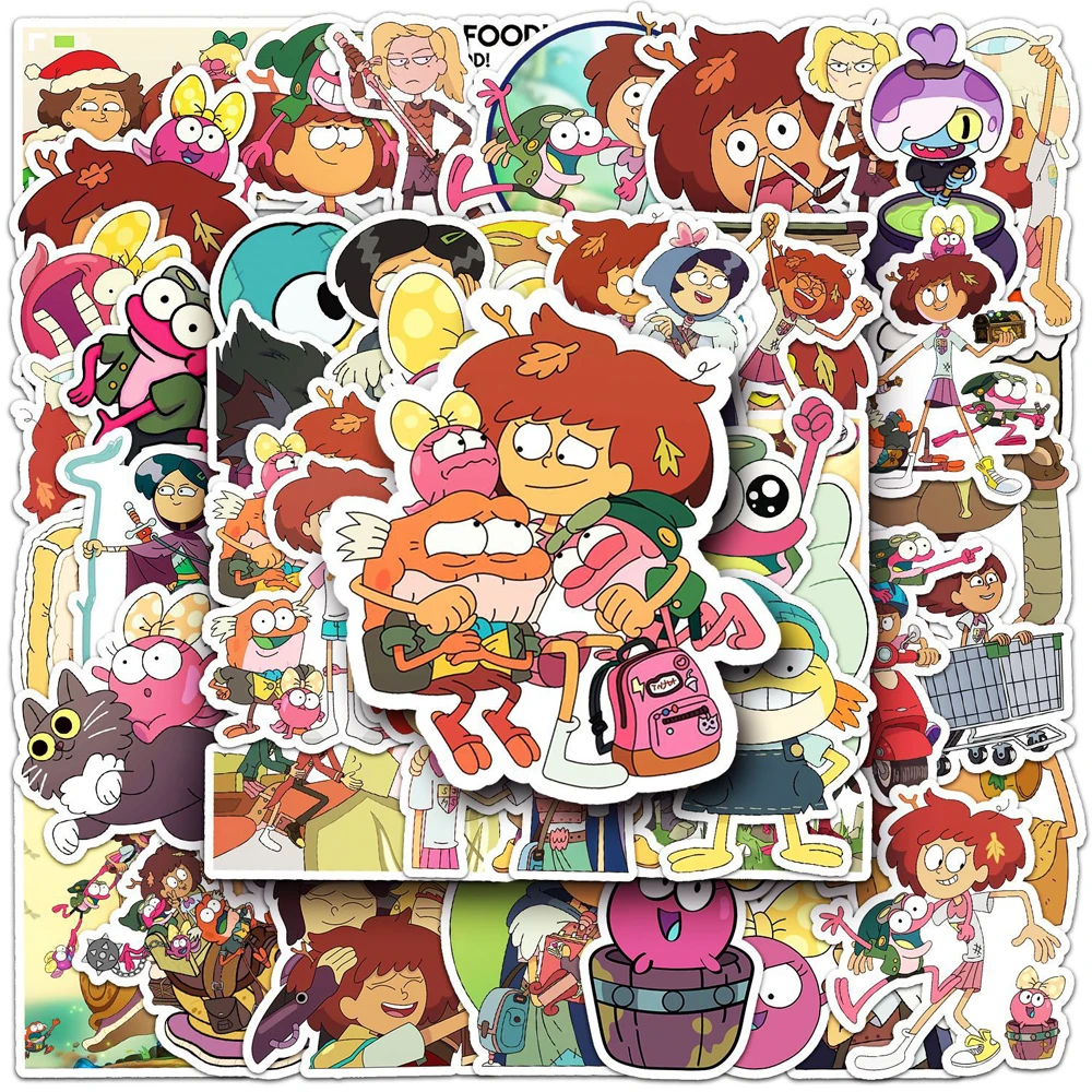 

10/30/50pcs Disney Cartoon Anne Sprig Amphibia Stickers for Kids DIY Water Bottle Laptop Luggage Car Cute Anime Stickers Decals