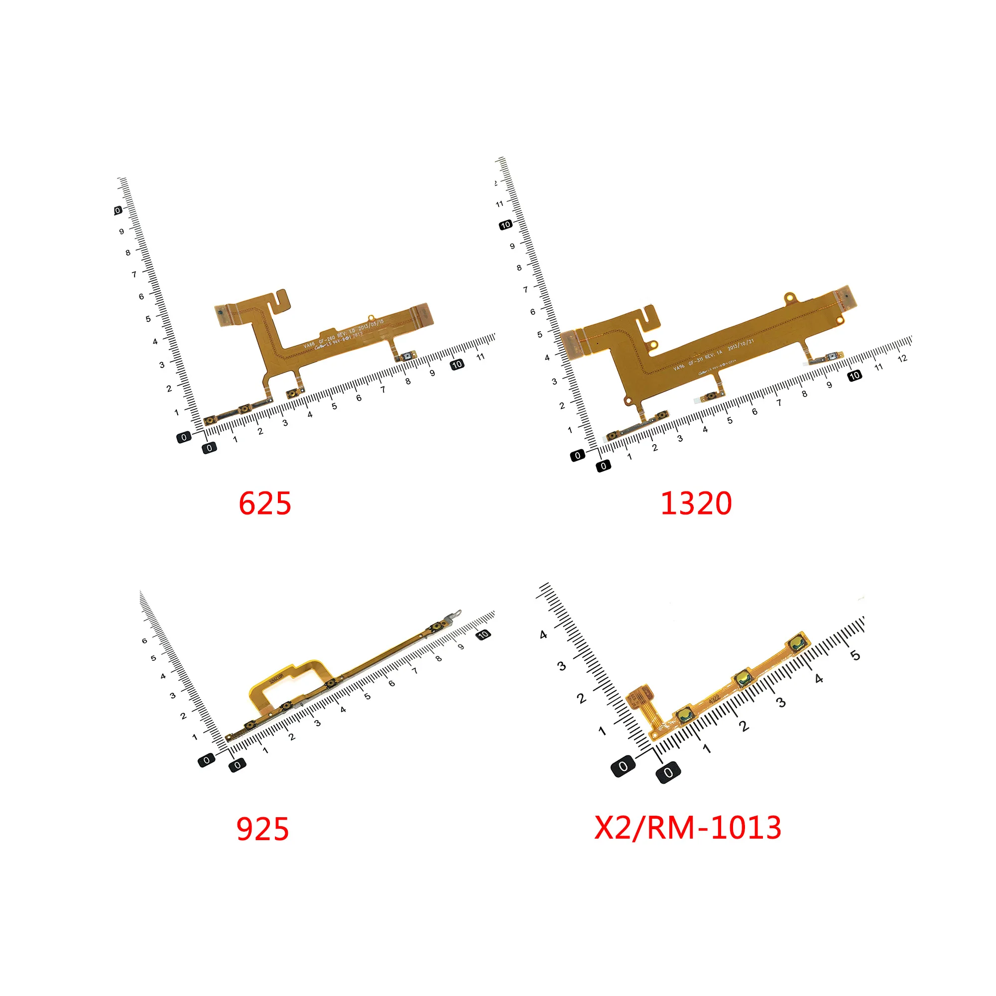 

Power On Off Volume Button Flex Cable For Nokia Lumia 625 720 820 920 925 1020 1320 1520 X2 RM-1013 XL 4G 1061 Replacement Parts