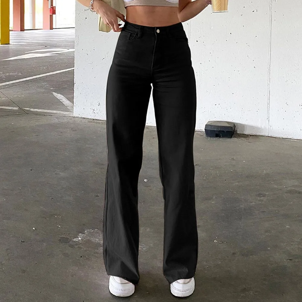 New All Season Women Retro Y2k High Waist Elastic Flared Jeans Loose Vintage Streetwear 90s Straight Pants Solid Female Trousers
New All Season Women Retro Y2k High Waist Elastic Flared Jeans Loose Vintage Streetwear 90s Straight Pants Solid Female Trousers