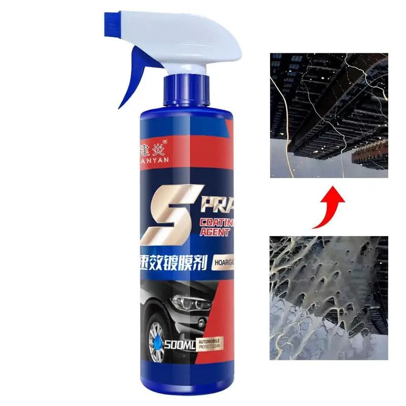 

Spray Car Wax Polish Ceramic Coating Spray For Cars 500ML Car Ceramic Coating Spray Maximum Gloss & Shine Extremely Hydrophobic
