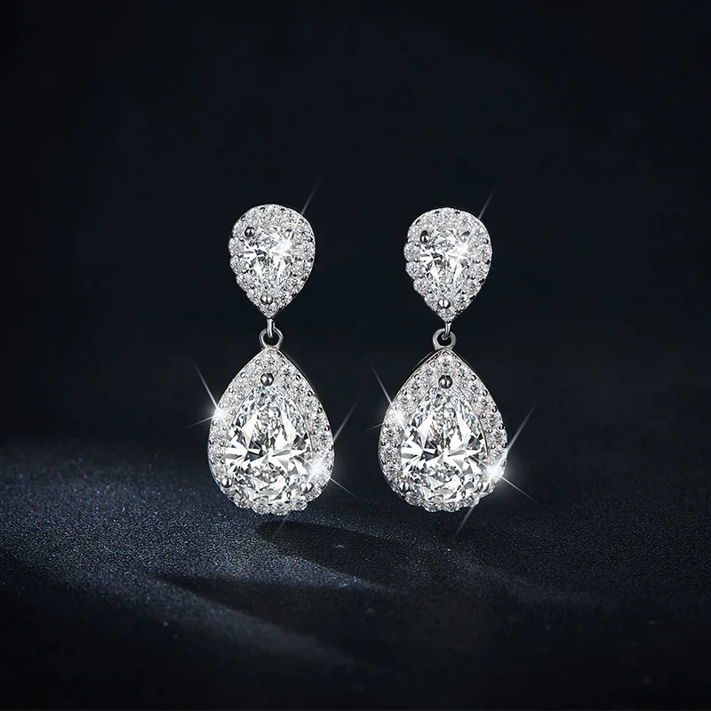 2023 High Quality Moissanite Teardrop Earrings For Women Simple Elegant Dangle Earrings Trendy Jewelry silver 925 dance ball
2023 High Quality Moissanite Teardrop Earrings For Women Simple Elegant Dangle Earrings Trendy Jewelry silver 925 dance ball